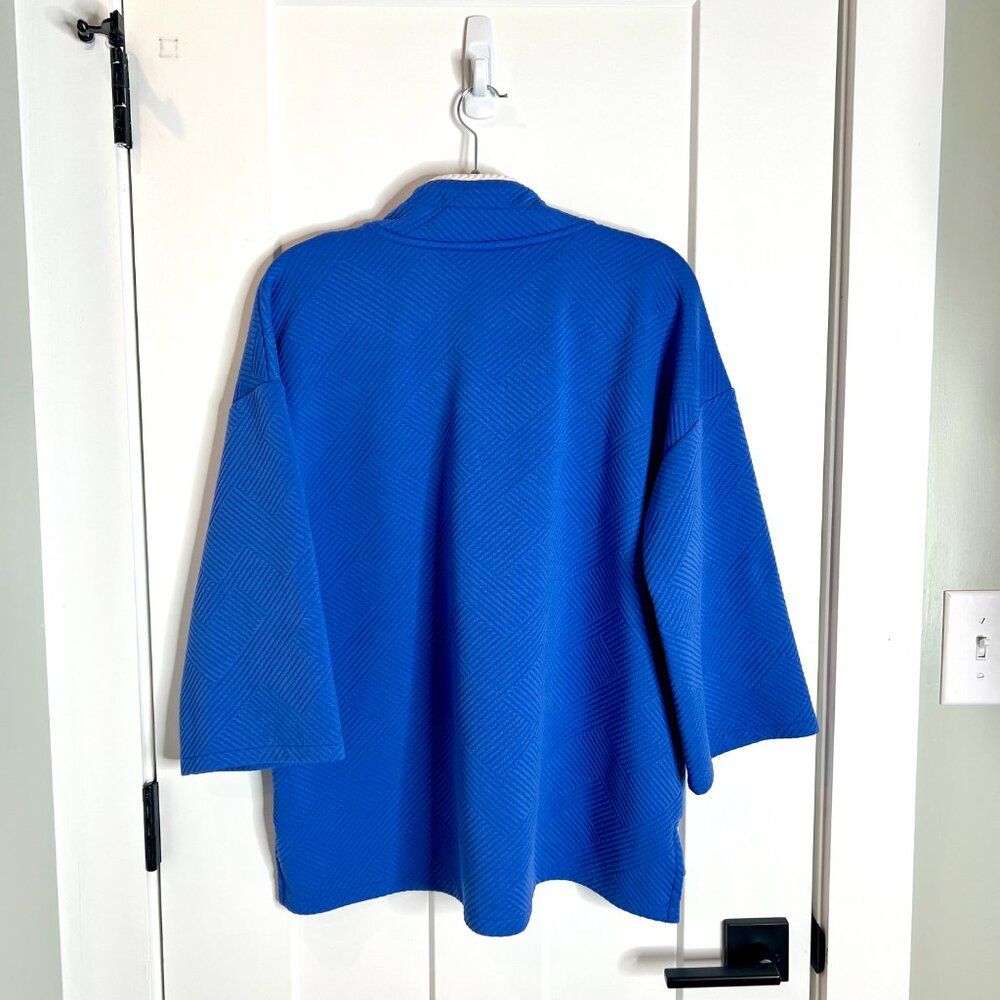 T By Talbots Mixed Quilt Button Neck Pullover Nau… - image 5